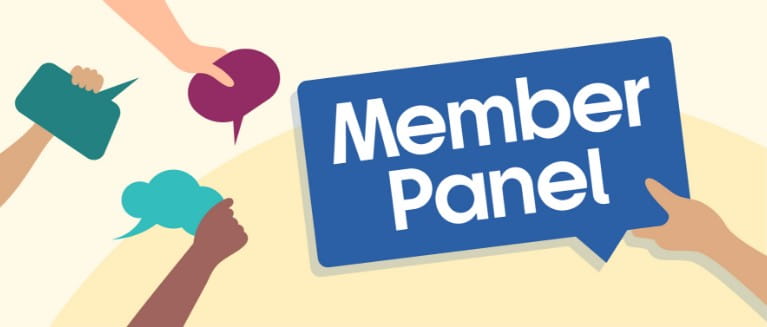Vector image holding speech bubbles Boundless member panel